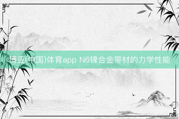 博亚(中国)体育app N6镍合金带材的力学性能